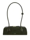 Alaïa Le Teckel Small Leather-trimmed Suede Shoulder Bag