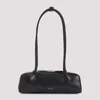 Alaïa Rectangular Black Shoulder Bag In Smooth Goat Leather In Black