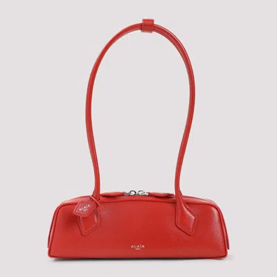 Alaïa Teckel Small Shoulder Bag In Red