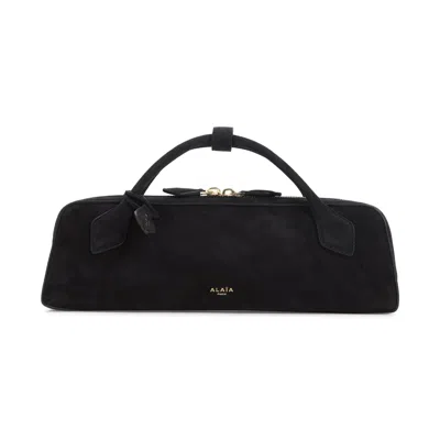 Alaïa Teckel Suede Clutch Women In Black