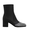 Alaïa Thick Heeled Short Boots In Black