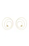 Alaïa Thin Spiral Gold-plated Earrings