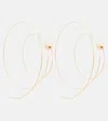Alaïa Thin Spiral S Gold-plated Stainless Steel Earrings In Gold