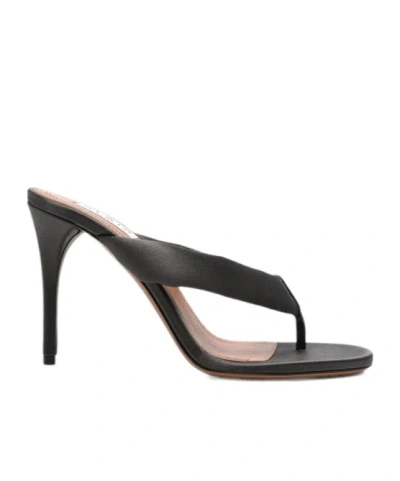 Alaïa Thong High-heeled Sandals In Black