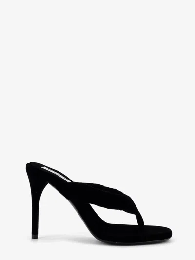 Alaïa Thong Sandals With Velvet Heel In Multi