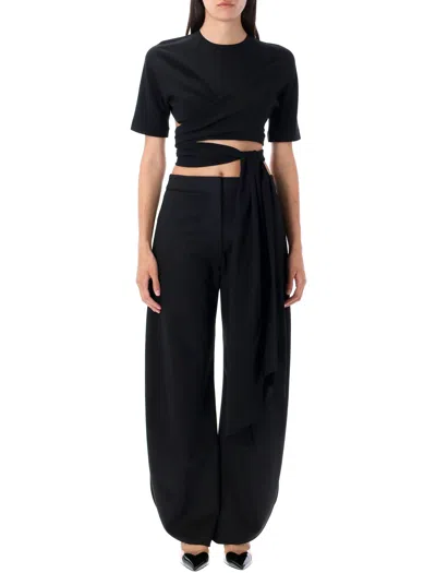 Alaïa Alaia Tie Top In Black