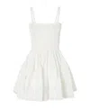 Alaïa Womens Blanc Fitted-waist Bandeau Stretch-woven Mini Dress In White