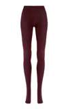 Alaïa Tights In Burgundy