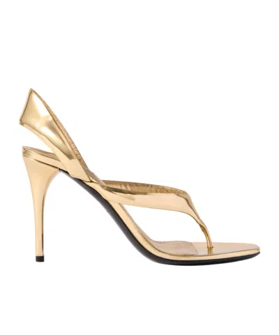 ALAÏA ALAÏA SLINGBACK THONG SANDALS