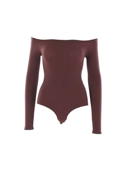 Alaïa Top In Burgundy