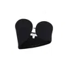 Alaïa Wool Blend Strapless Top With Rounded Cups In Black
