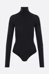 Alaïa Womens Alaia Second Skin Rhinestone Woven-blend Body In Noir Alaia