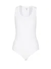 Alaïa Sleeveless One-piece Vest In White