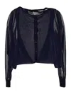 Alaïa Alaia Women Folded Cardigan In Blue