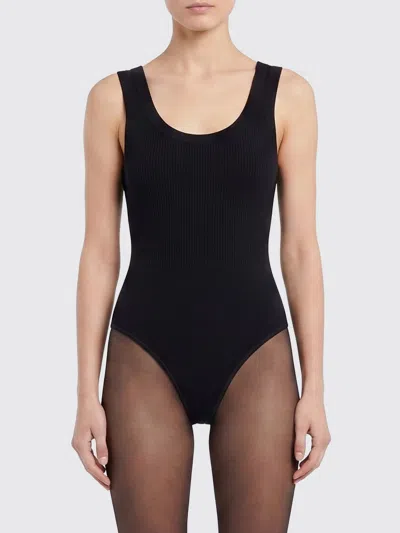 Alaïa Alaia Black Ribbed Knit Bodysuit