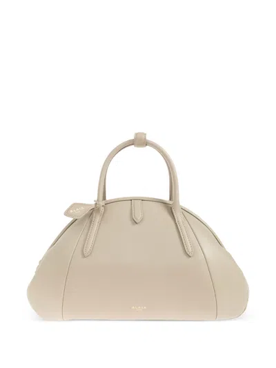 Alaïa Alaia Top-handle Leather Tote Bag In Neutral