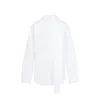 Alaïa Elegant Cotton Scarf Blouse For Women In White