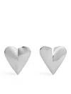 Alaïa Alaia Le Coeur Torn Silver Earrings Women In Silver