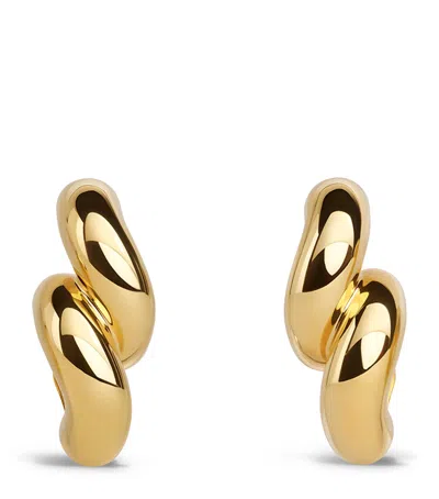 Alaïa Torsion Drop Earrings In Gold