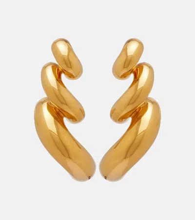 Alaïa Torsion Earrings In Gold