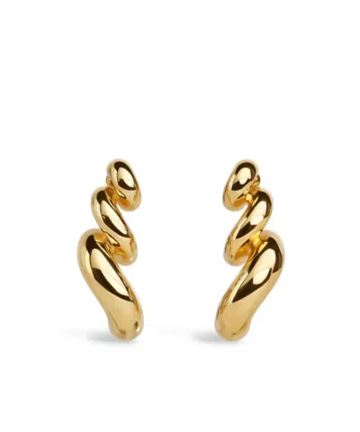 Alaïa Torsion Earrings In Gold