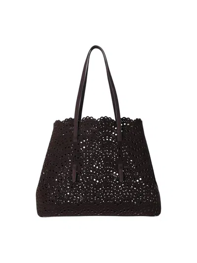 Alaïa Tote Bag "mina 37" In Brown