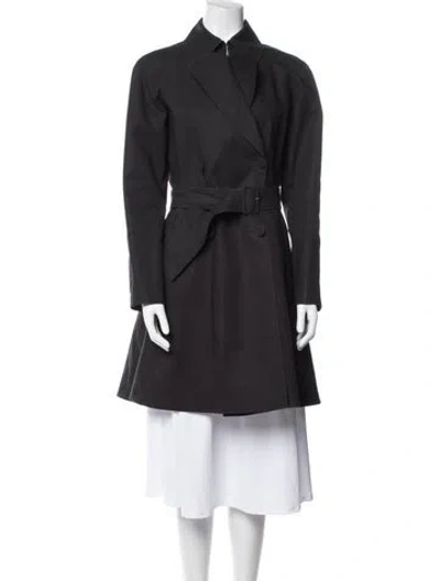Pre-owned Alaïa Trench Coat In Black