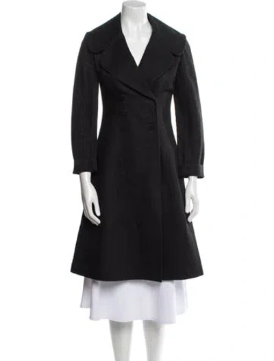Pre-owned Alaïa Trench Coat In Black