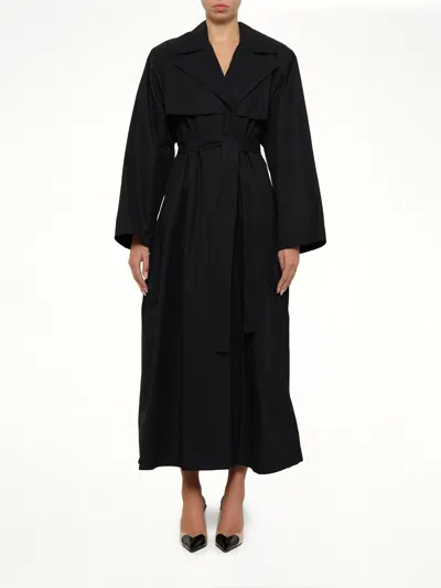 Alaïa Trench Coat In Black