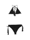 Alaïa Triangle Bikini Set In Black