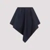 Alaïa Triangle Asymmetric Denim Miniskirt In Bleu Denim