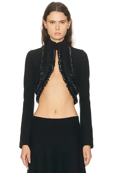 Alaïa Trimmed Jacket In Black