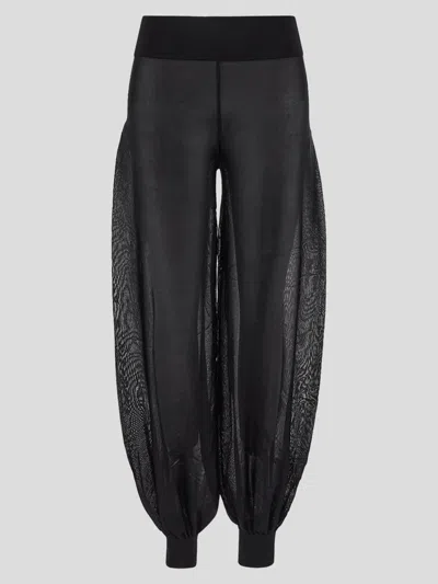 Alaïa Alaia Peplum Black Knitted Trousers Women