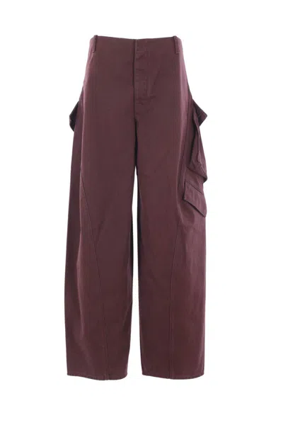 Alaïa Trousers In Burgundy