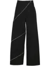 Alaïa Ribbed Knit High Neck Bodysuit With Zipper In Black
