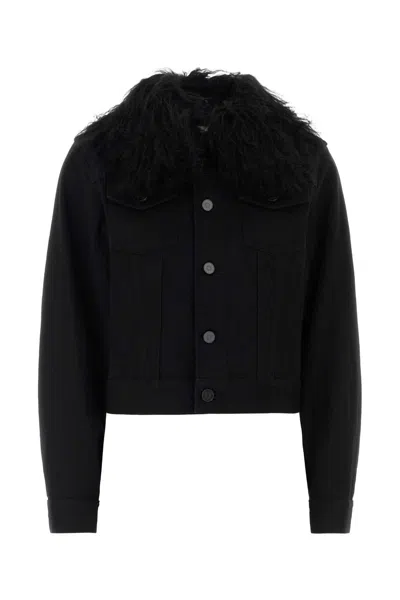 Alaïa Alaia Trucker Jacket Black Denim