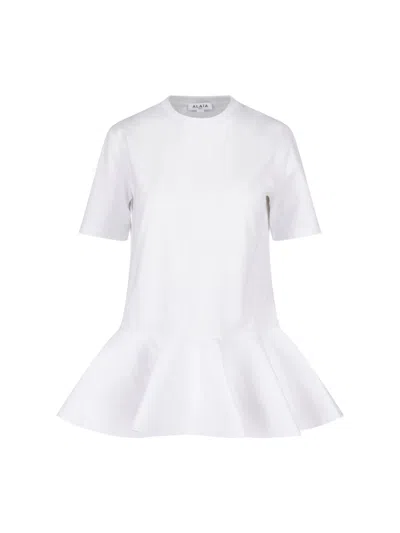 Alaïa T-shirt "crinoline" In White