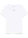 Alaïa Logo Print Crewneck T-shirt In White