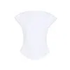 Alaïa Alaia White Cap Cotton T-shirt In White