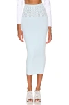 Alaïa Tube Skirt In Bleu Ciel