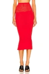 Alaïa Tube Skirt In Ecarlate