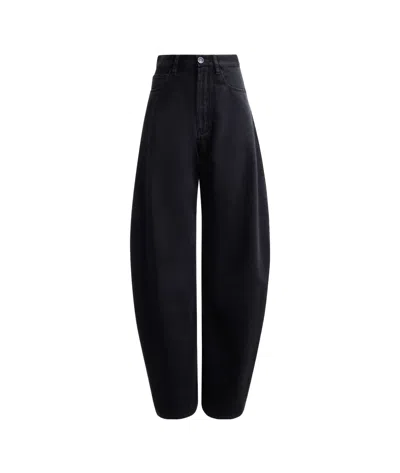 ALAÏA ALAÏA HIGH-WAIST ROUND JEANS