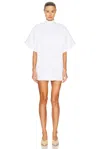 Alaïa Cotton T-shirt With Ribbed Collar And V Neck