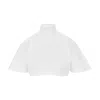 Alaïa Turtleneck Cropped T-shirt In White