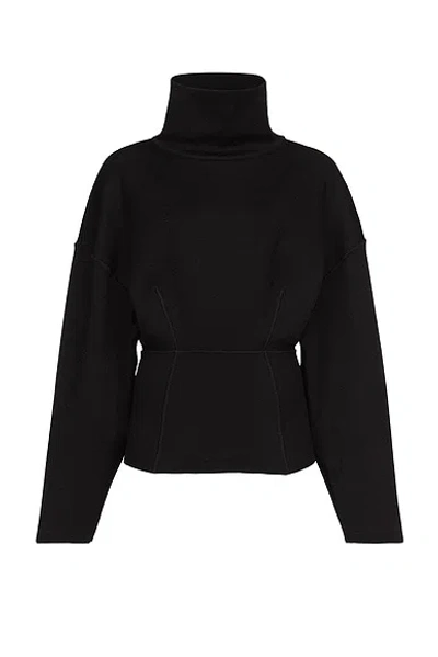 Alaïa Turtleneck Sweater In Black