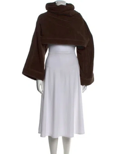 Pre-owned Alaïa Turtleneck Sweater In Brown