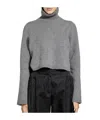 Alaïa Turtleneck Sweater In Gray