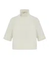 Alaïa Turtleneck Sweater In Neutral