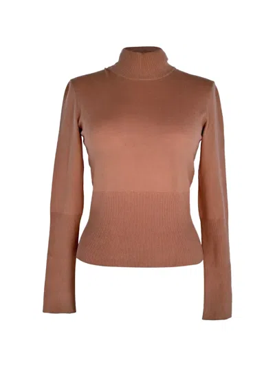 Pre-owned Alaïa Turtleneck Sweater In Pink