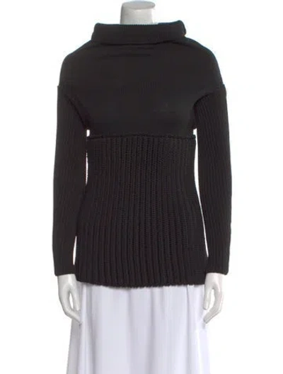 Pre-owned Alaïa Turtleneck Sweater W/ Tags In Black